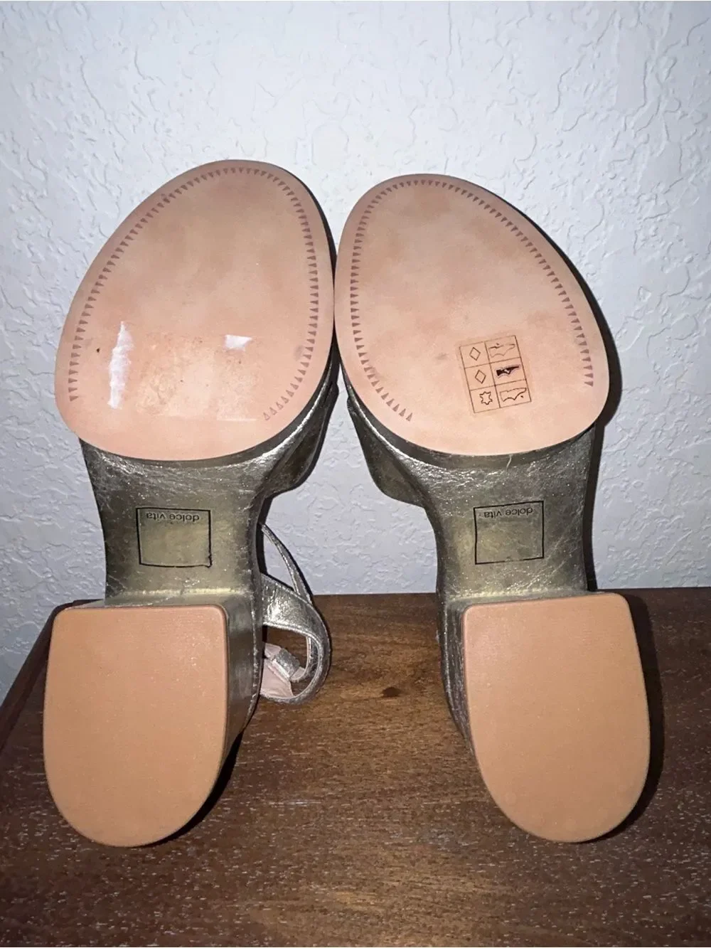 Dolce Vita Laisha Ankle Buckle Chunky Platform Block Heel Shoes